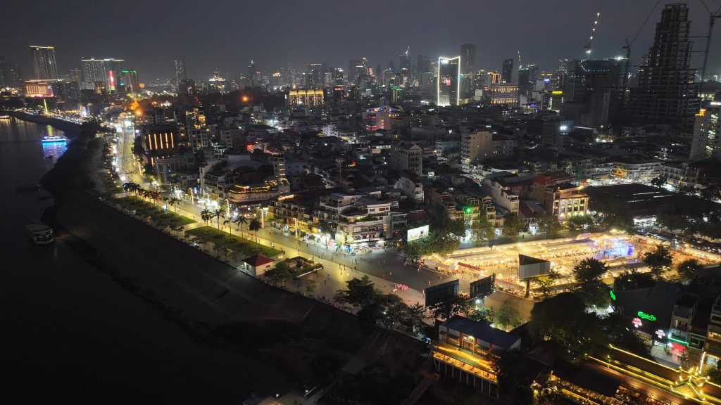 Phnom Penh City Night View